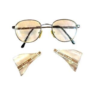 Vintage On-Guard Safety Eye Glasses Aviator w/ Side Shields OG Z87 097 140